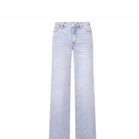 Mid Waist Straight Leg Jeans