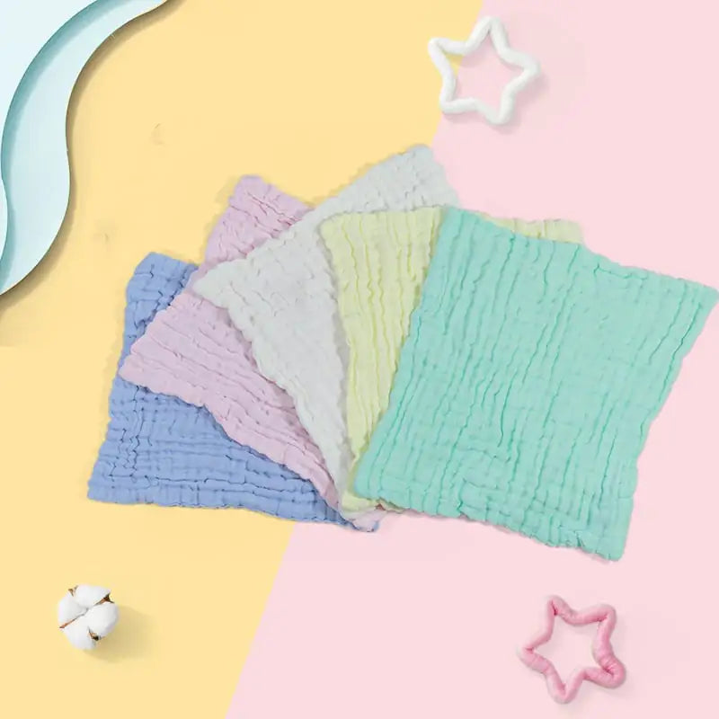Premium Cotton Gauze Towel Set | 10x10" (Worth £16.99)