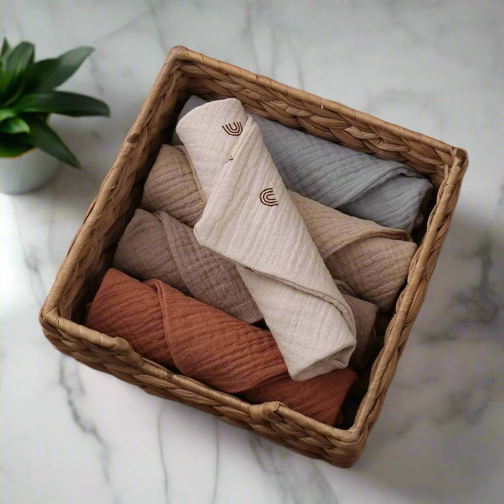 Four-Layer Gauze Cotton Baby Towel Set