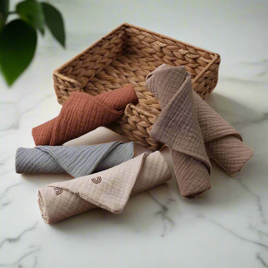 Four-Layer Gauze Cotton Baby Towel Set